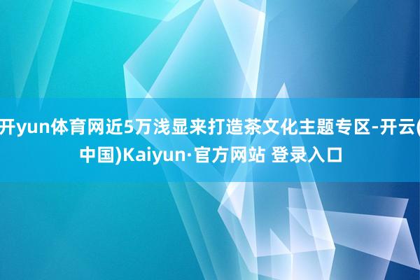 开yun体育网近5万浅显来打造茶文化主题专区-开云(中国)Kaiyun·官方网站 登录入口