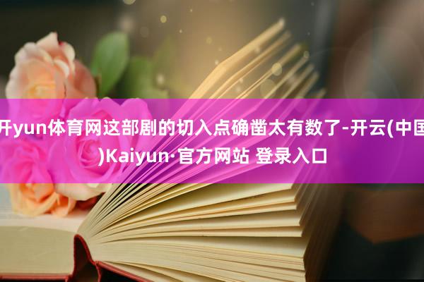 开yun体育网这部剧的切入点确凿太有数了-开云(中国)Kaiyun·官方网站 登录入口