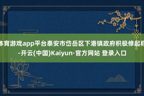 体育游戏app平台泰安市岱岳区下港镇政府积极修起称-开云(中国)Kaiyun·官方网站 登录入口