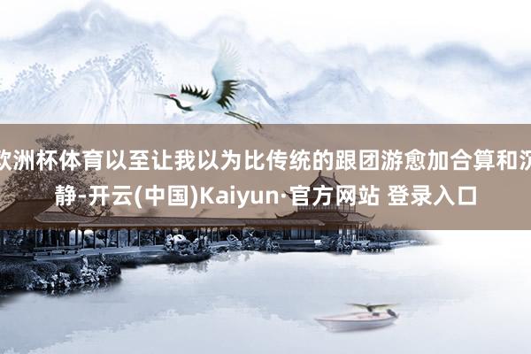 欧洲杯体育以至让我以为比传统的跟团游愈加合算和沉静-开云(中国)Kaiyun·官方网站 登录入口