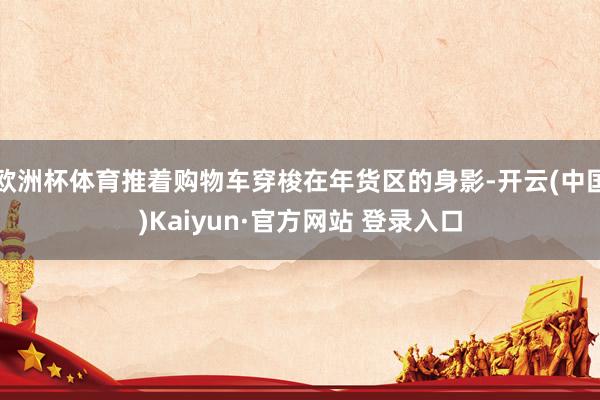 欧洲杯体育推着购物车穿梭在年货区的身影-开云(中国)Kaiyun·官方网站 登录入口