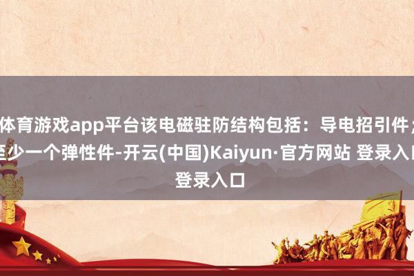 体育游戏app平台该电磁驻防结构包括：导电招引件；至少一个弹性件-开云(中国)Kaiyun·官方网站 登录入口
